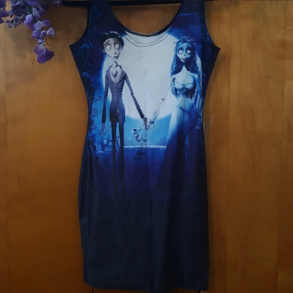 Tim Burton's Corpse Bride - Women's Graphic Mini Dress